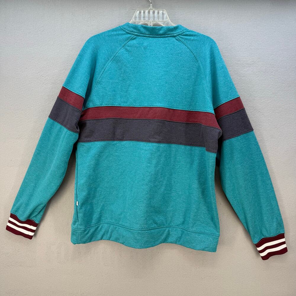 Cotopaxi Crew Neck Sweatshirt Men's L Teal Maroon Long Sleeve Athleisure EUC - Picture 2 of 10